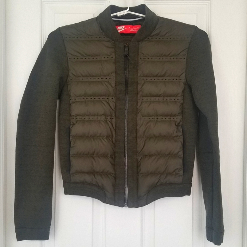 Nike Aeroloft Crop Bomber Jacket Down Insulated